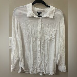 Drop Shoulder Button-Front Shirt torrid size 1